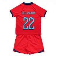 Koszulka piłkarska Anglia Jude Bellingham #22 Strój wyjazdowy dla dzieci MŚ 2022 tanio Krótki Rękaw (+ Krótkie spodenki)